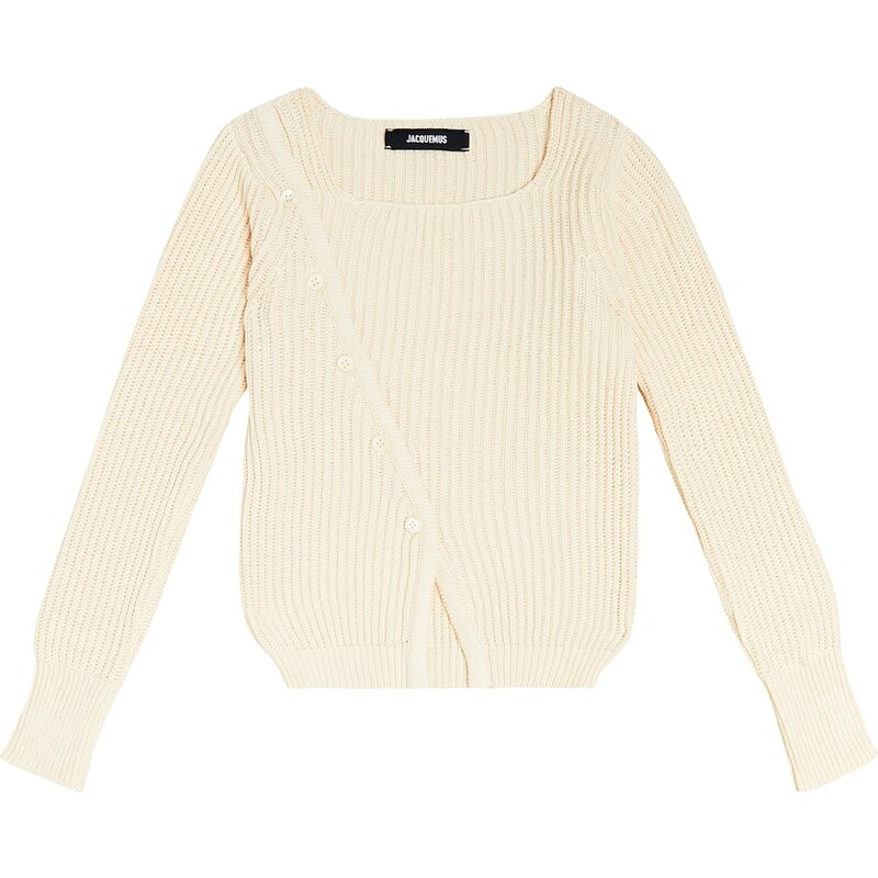 Jacquemus Enfant La Maille Pau cotton and linen cardigan