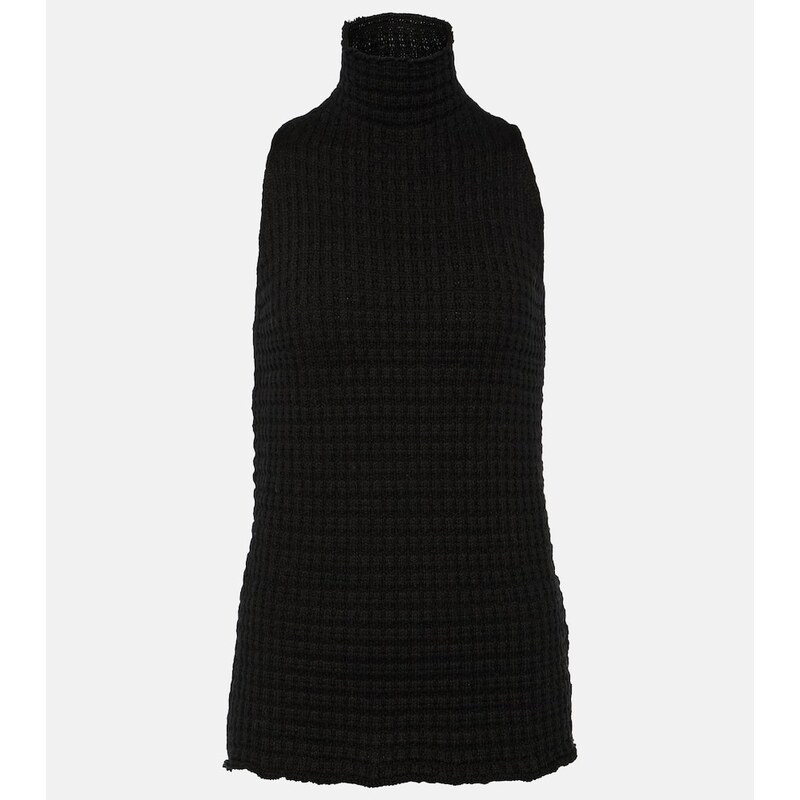 Jil Sander Frayed cotton top