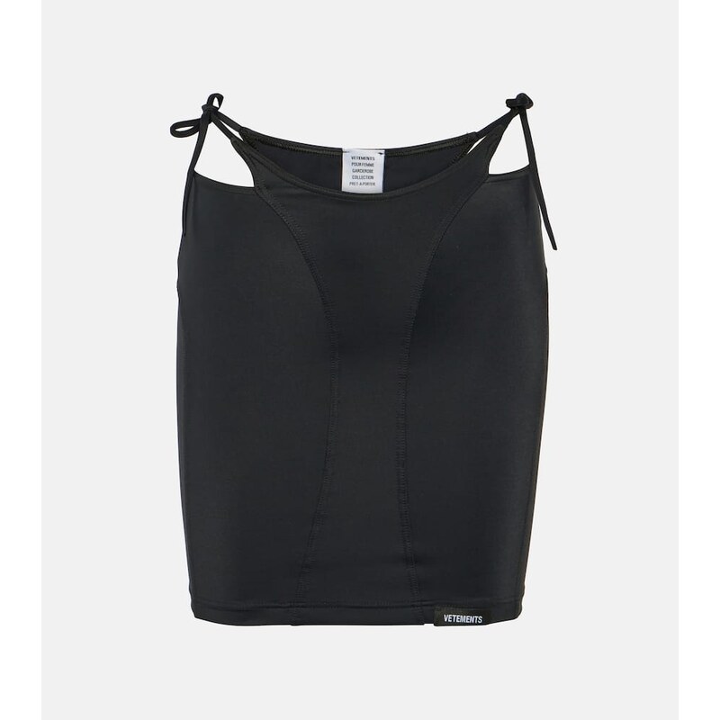 Vetements Deconstructed jersey miniskirt
