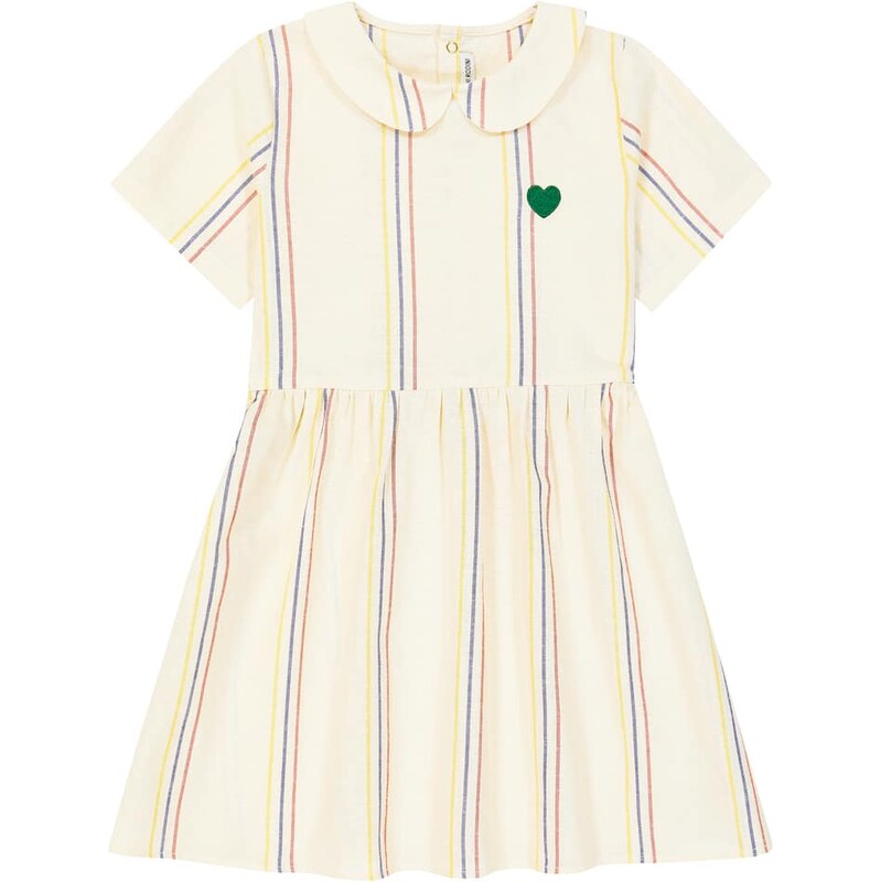 Mini Rodini Striped cotton and linen dress
