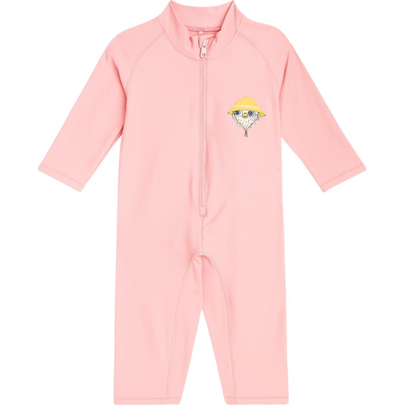 Mini Rodini Baby Owl ruffled rashguard swimsuit