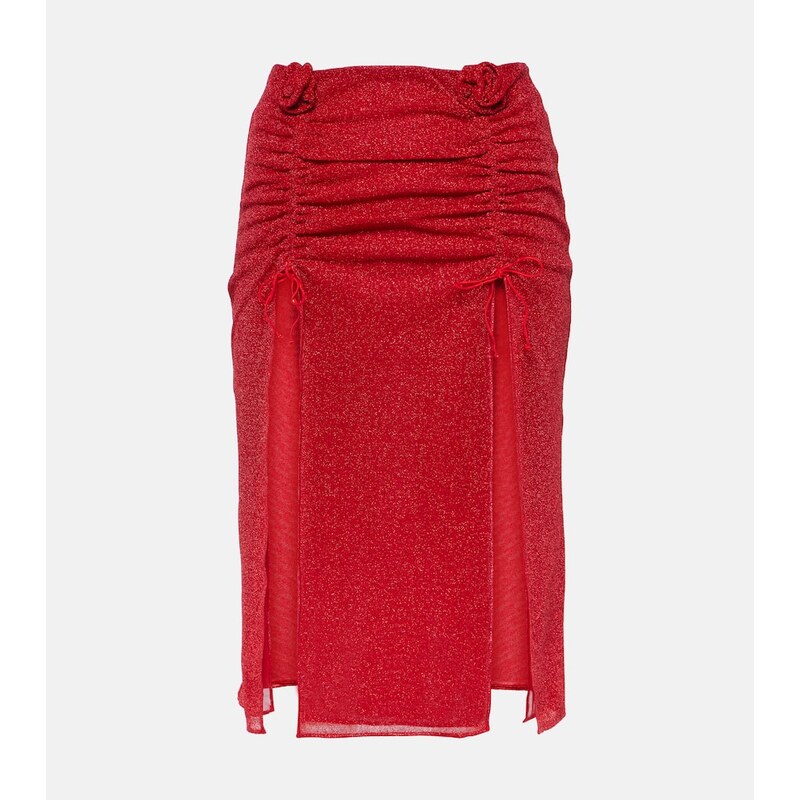 Oseree OsÃree LumiÃ¨re Rose midi skirt