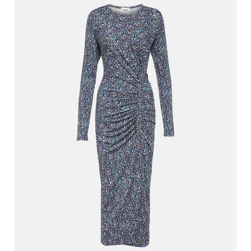 Marant Etoile Jelina floral printed jersey midi dress