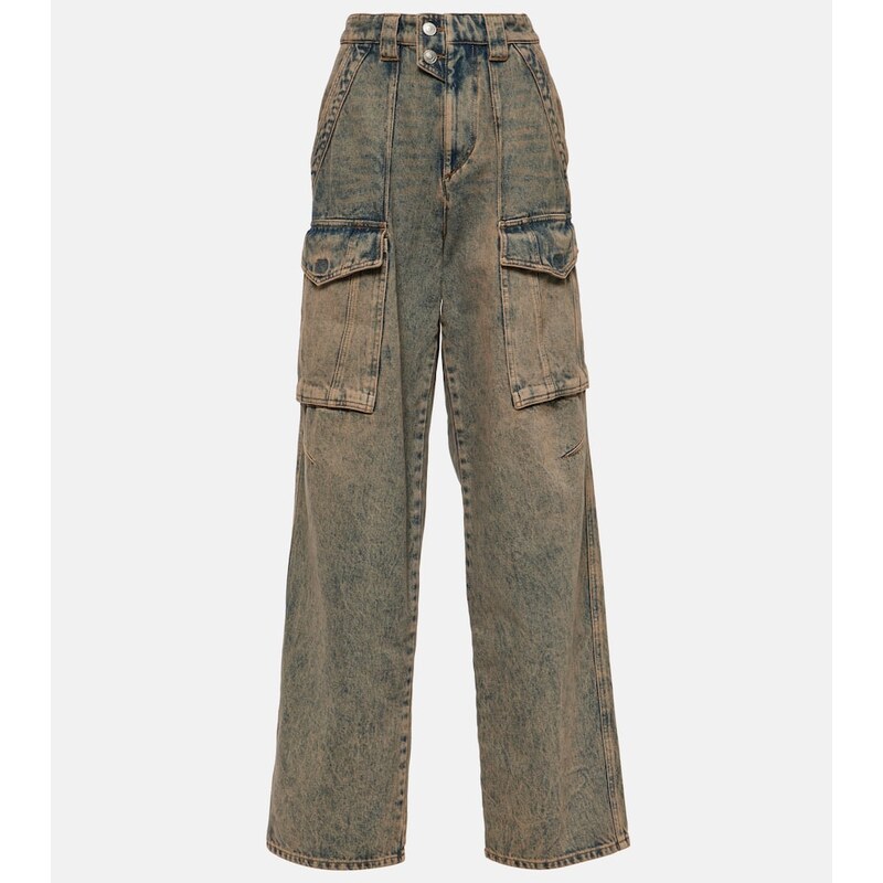 Marant Etoile Heilani high-rise cargo jeans