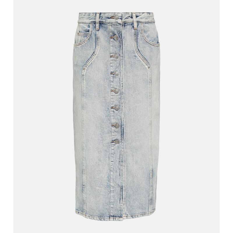 Marant Etoile Vandy denim midi skirt