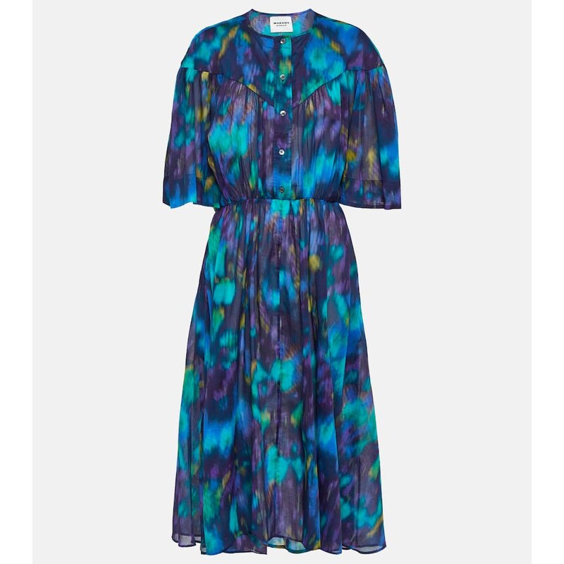 Marant Etoile Maggy printed cotton midi dress