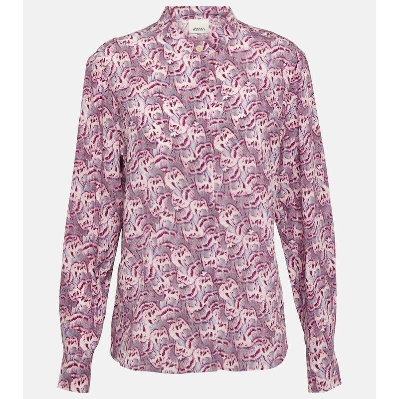 Isabel Marant Ilda printed silk-blend blouse