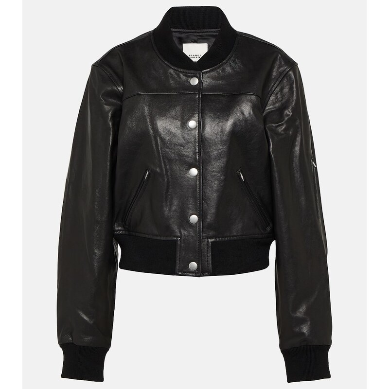 Isabel Marant Adriel leather bomber jacket