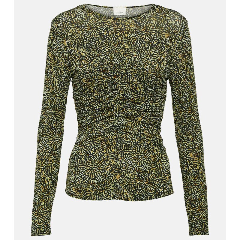 Isabel Marant Jalilagb draped jersey top