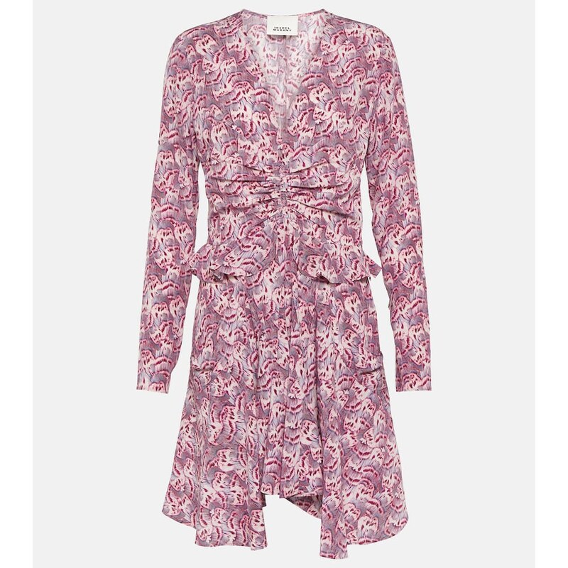 Isabel Marant Usmara printed silk-blend minidress