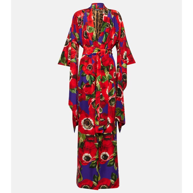 Dolce&Gabbana Floral silk robe