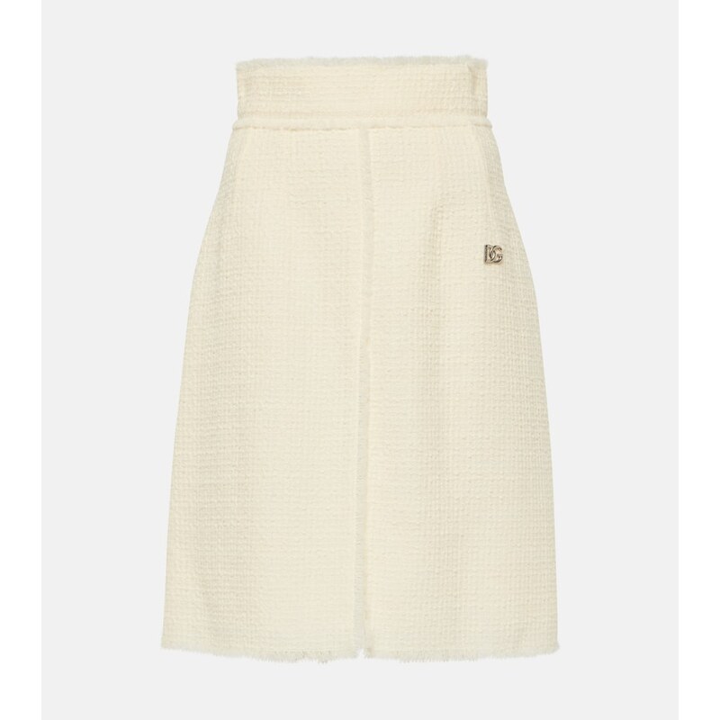 Dolce&Gabbana Wool-blend tweed midi skirt