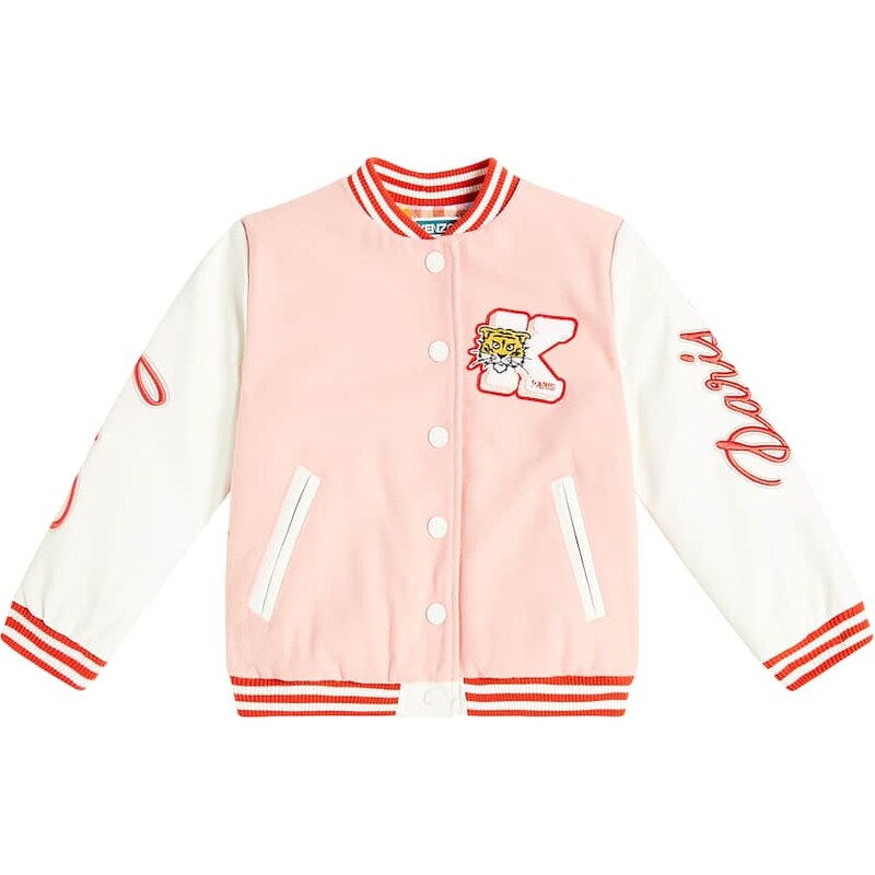 Kenzo Kids AppliquÃ embroidered varsity jacket