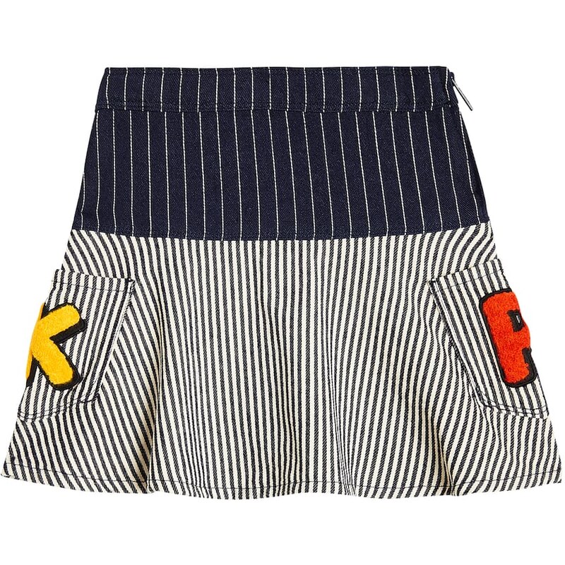 Kenzo Kids Striped cotton skirt
