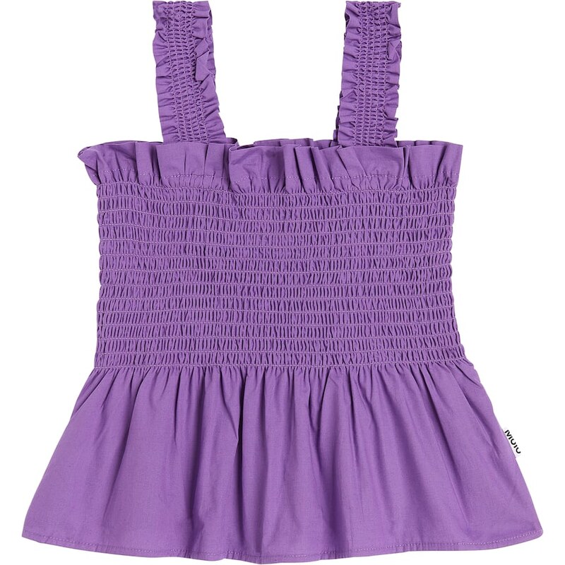 Molo Rosine shirred cotton top