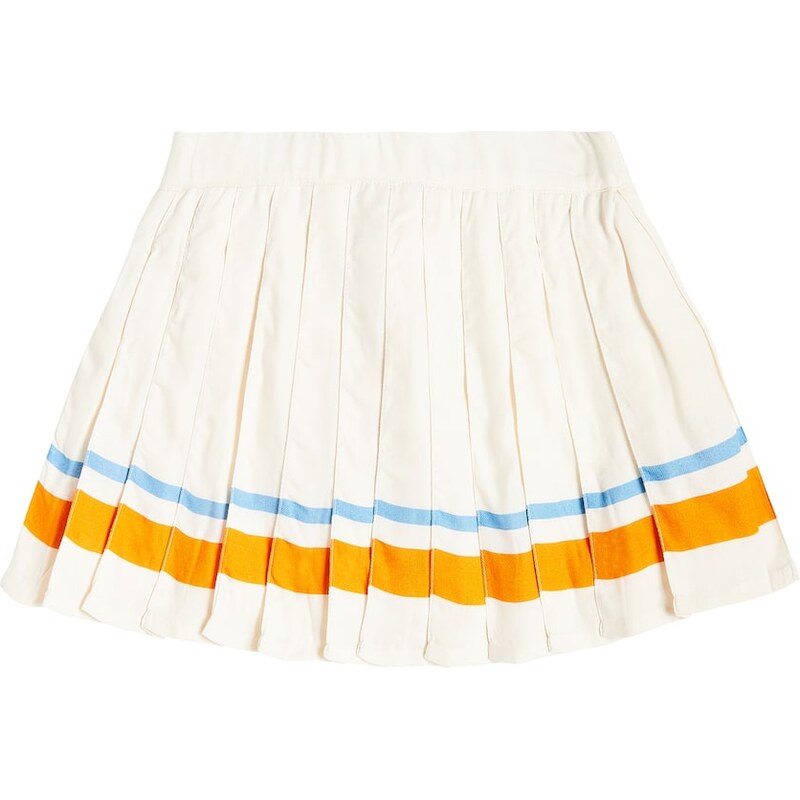 Molo Bianka striped pleated skirt