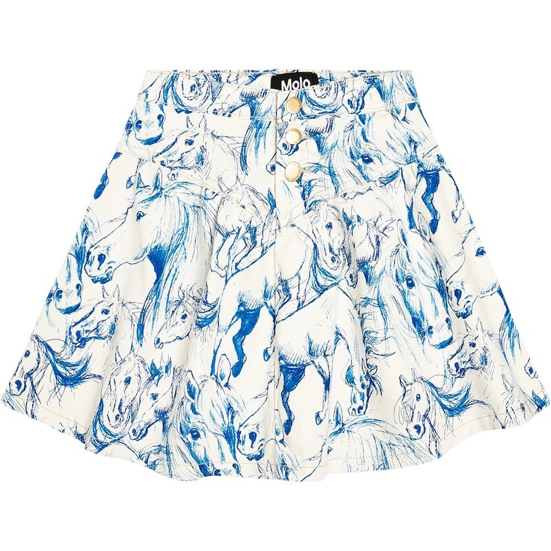 Molo Betsy printed cotton-blend skirt