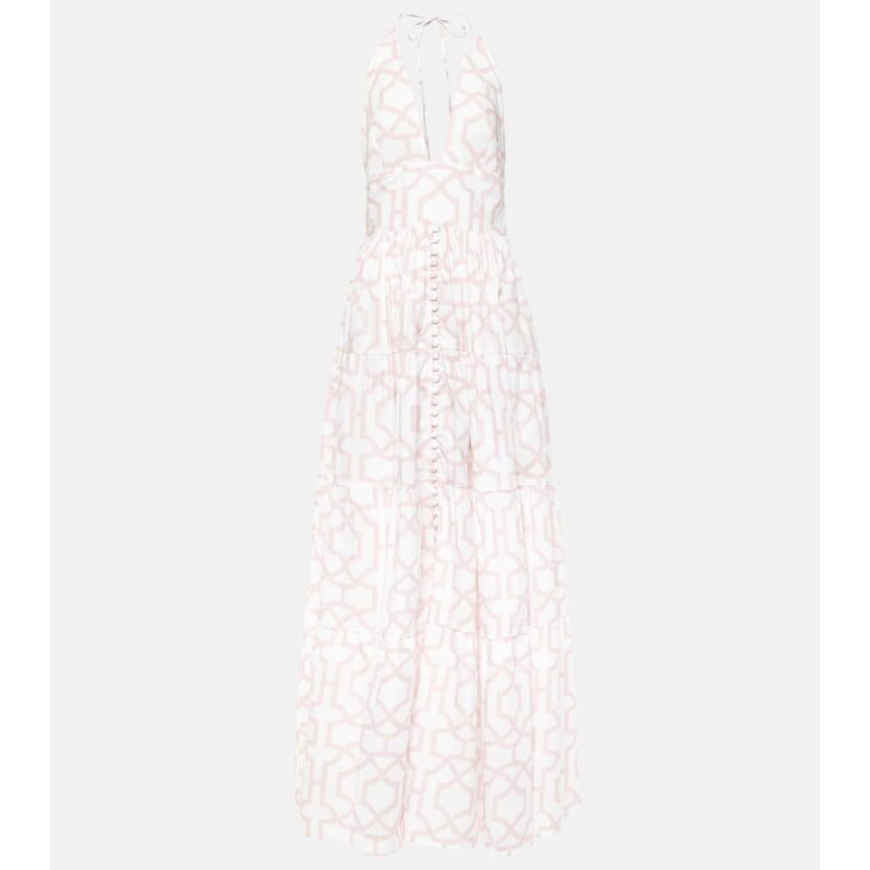 Alexandra Miro Celeste printed cotton maxi dress