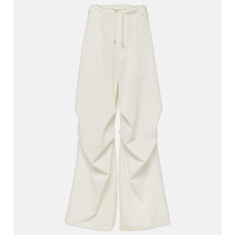 MM6 Maison Margiela High-rise twill wide-leg pants