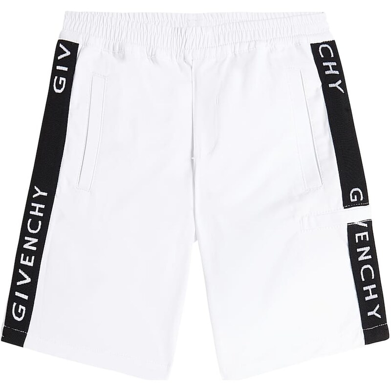 Givenchy Kids Logo cotton-blend Bermuda shorts