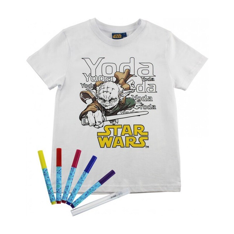 ReDraw Chlapecké kreativní tričko Star Wars - bílé