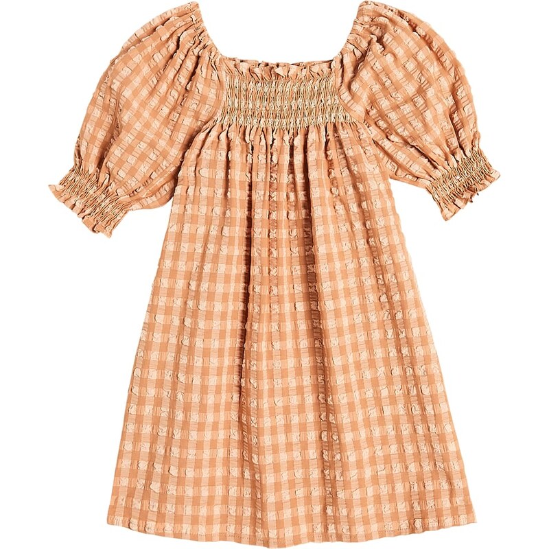 The New Society Canyon checked cotton-blend dress