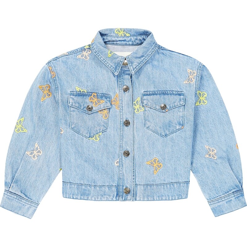The New Society Burbank embroidered denim jacket