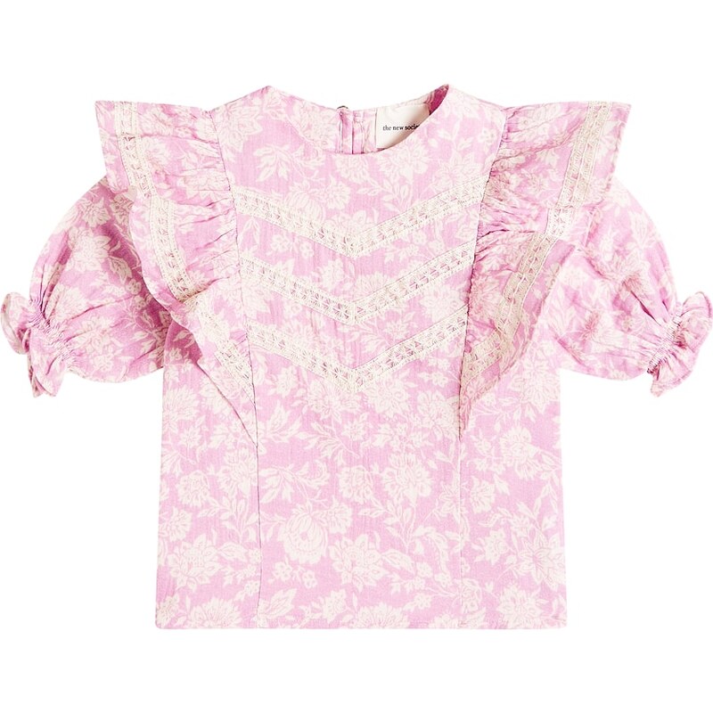 The New Society Santa Clarita floral cotton top