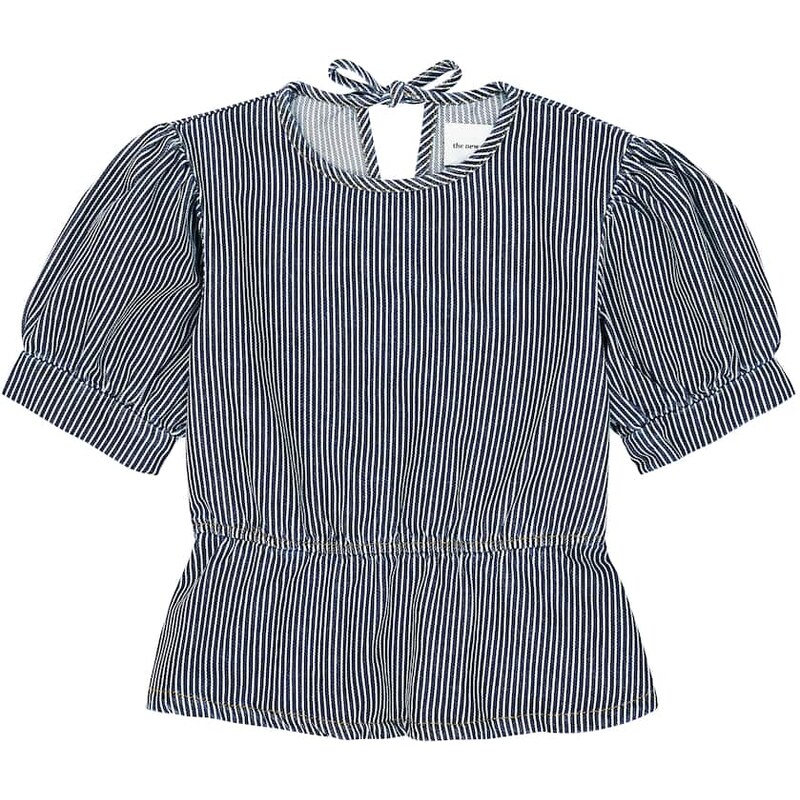 The New Society Ventura striped denim top