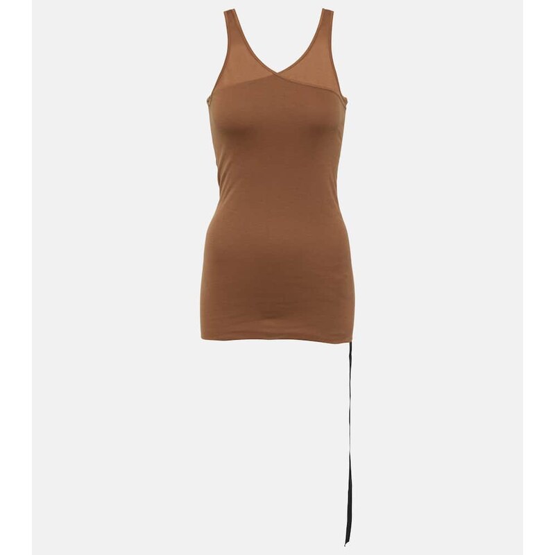 Rick Owens DRKSHDW Double Ziggy cotton tank top