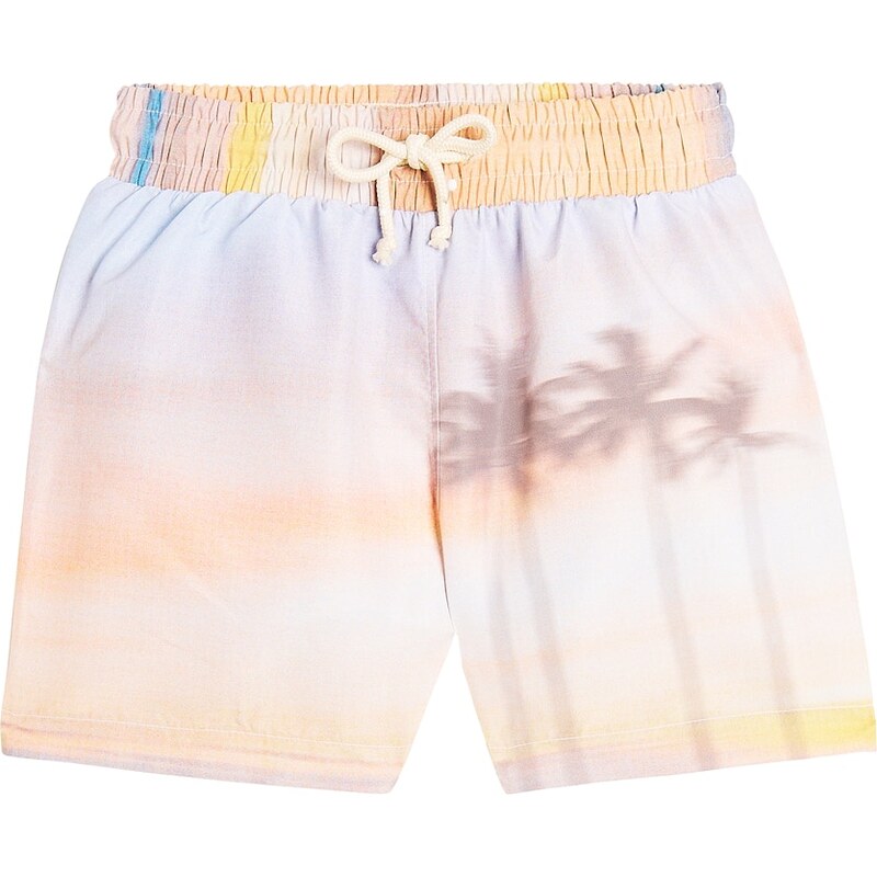 The New Society Sunset printed swim trunks