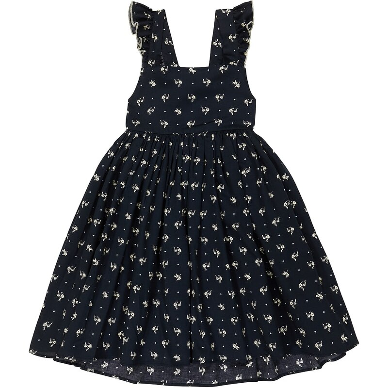 Paade Mode Ruched floral cotton dress