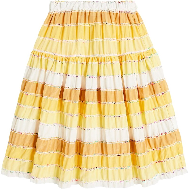 Paade Mode Striped cotton skirt