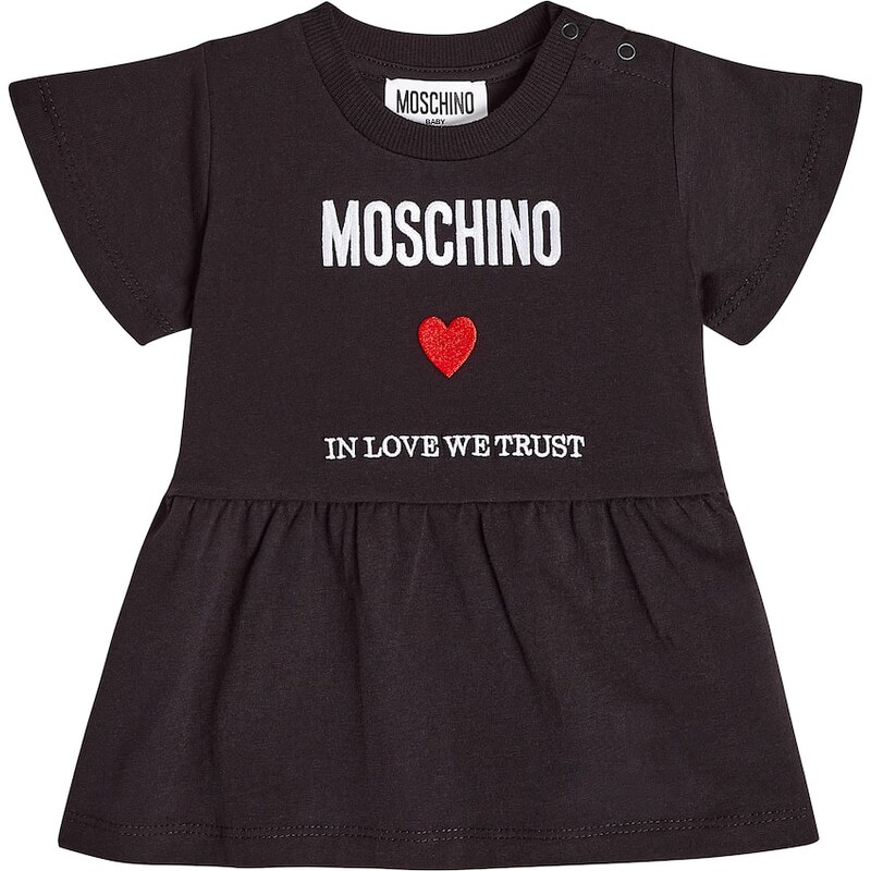 Moschino Kids Baby printed cotton jersey dress