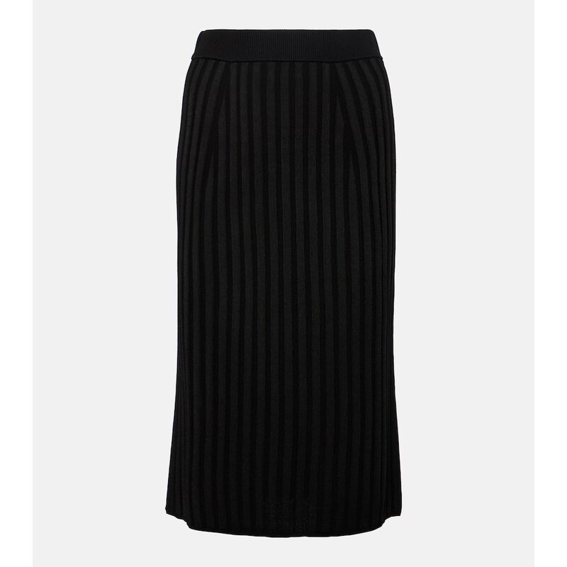 Joseph Ribbed-knit midi skirt
