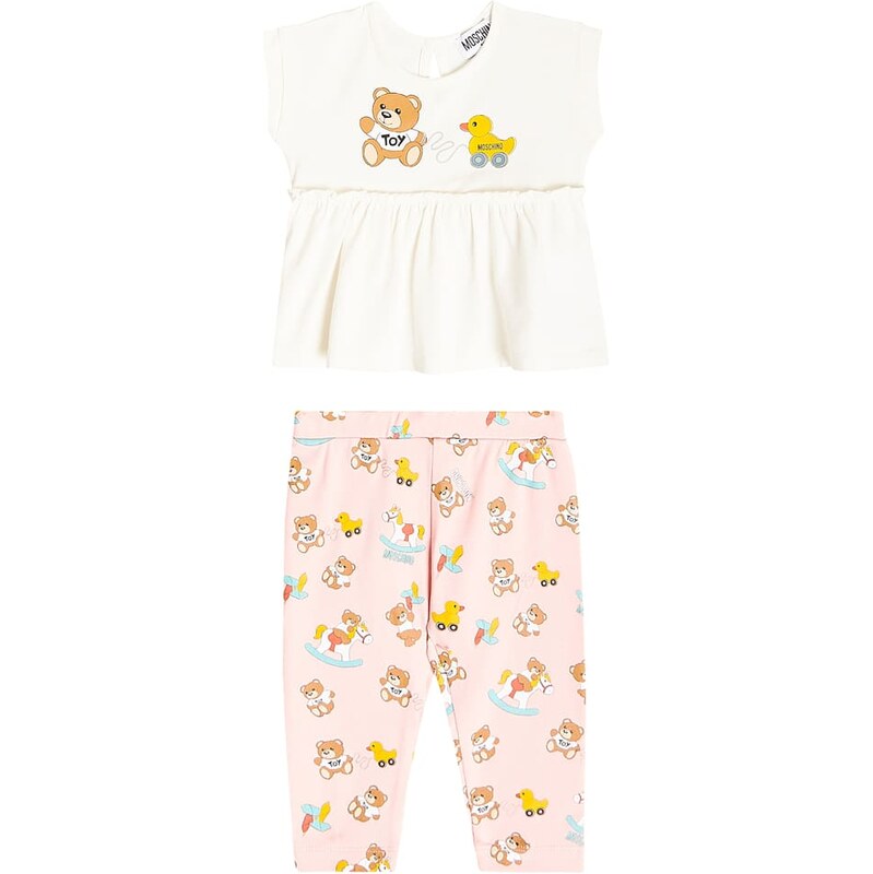 Moschino Kids Baby printed jersey T-shirt and leggings set
