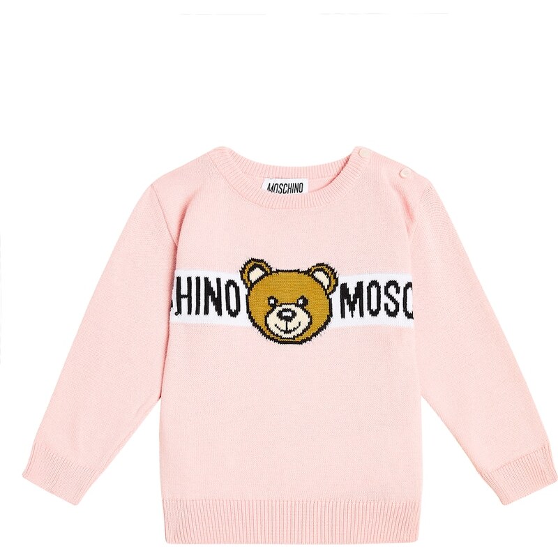 Moschino Kids Baby Teddy Bear cotton jersey sweatshirt
