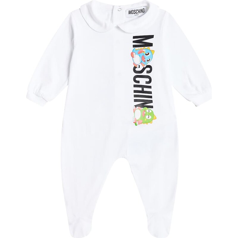 Moschino Kids Baby printed cotton jersey onesie