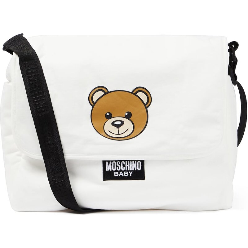 Moschino Kids Cotton canvas diaper bag