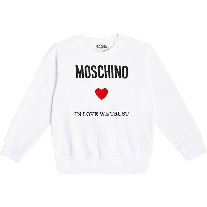 Moschino Kids Printed cotton jersey sweatshirt
