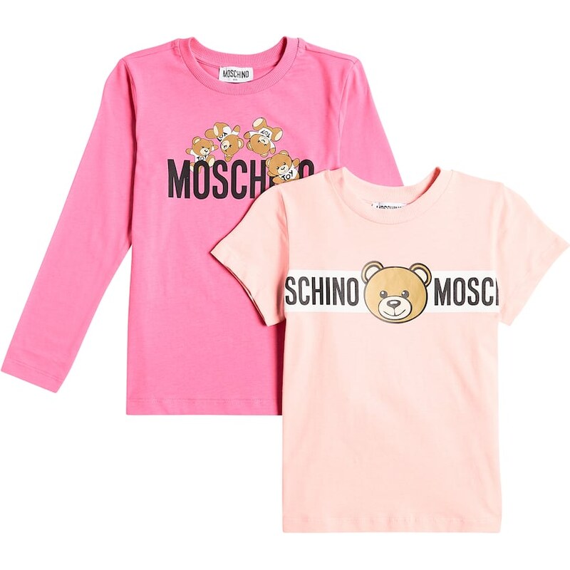 Moschino Kids Set of 2 cotton jersey T-shirts