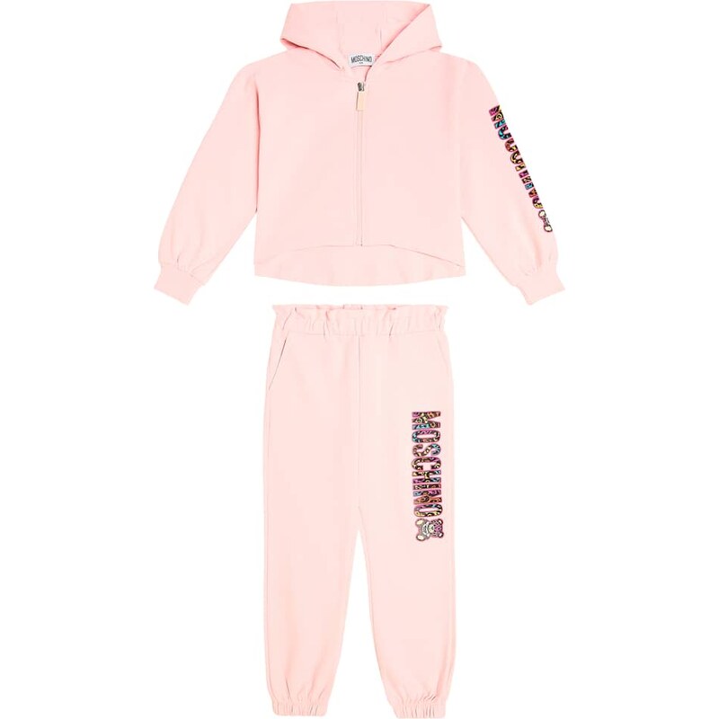 Moschino Kids Cotton-blend jersey tracksuit