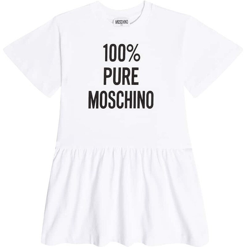 Moschino Kids Logo cotton jersey dress
