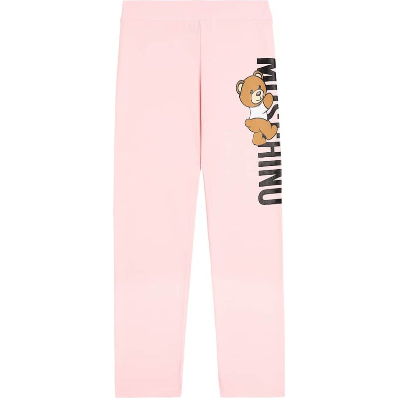 Moschino Kids Teddy Bear cotton-blend jersey leggings