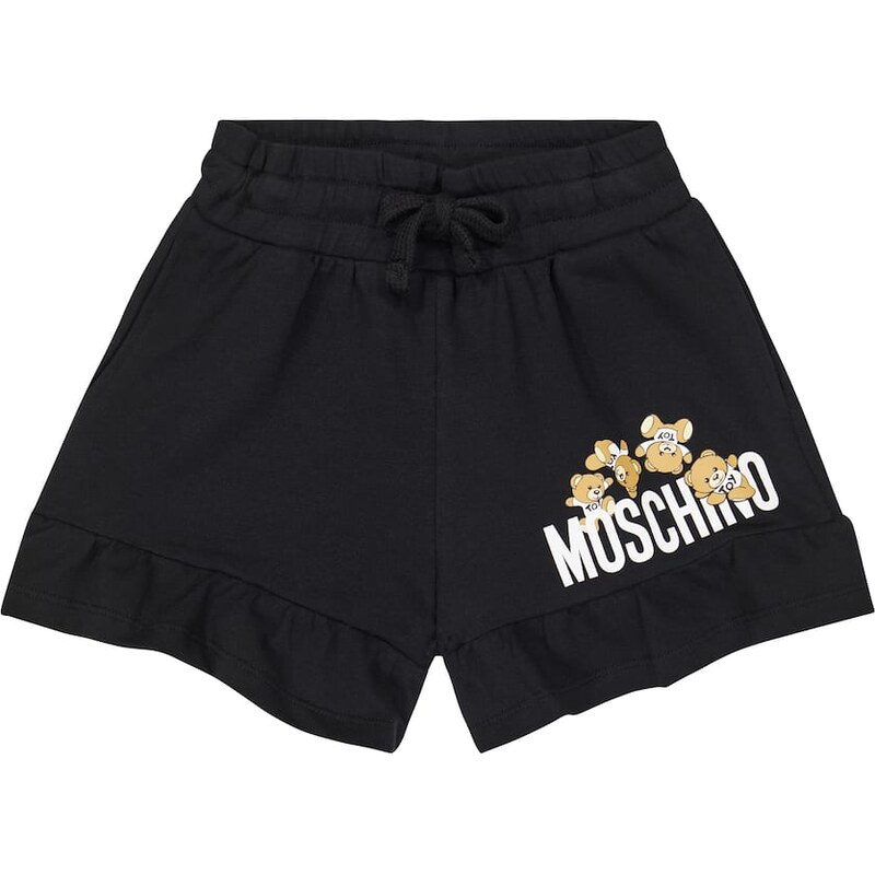 Moschino Kids Teddy Bear cotton-blend jersey shorts