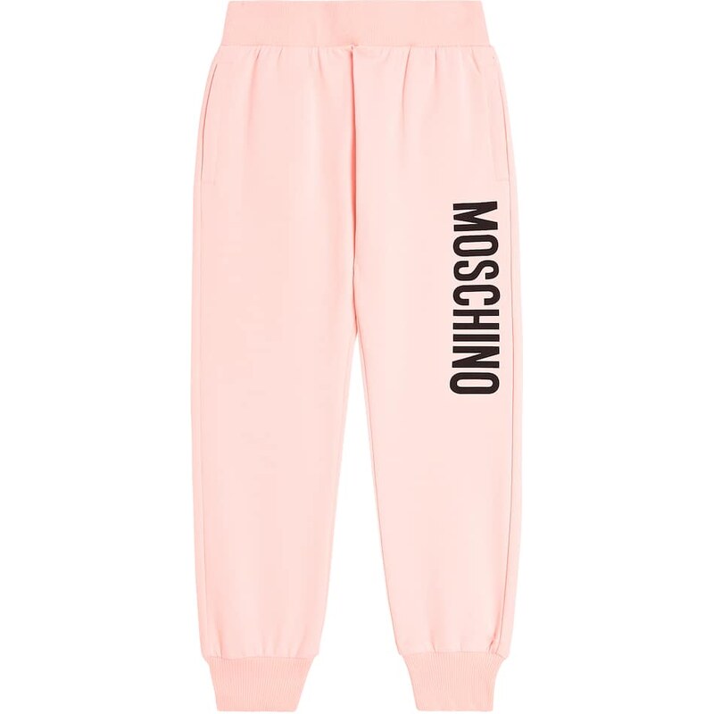 Moschino Kids Logo cotton-blend jersey sweatpants