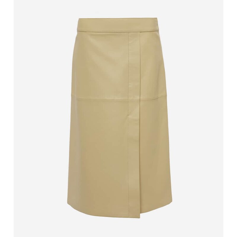 Joseph Sevres leather pencil skirt