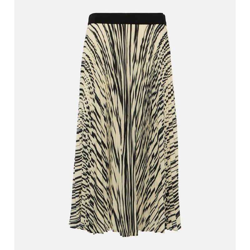 Proenza Schouler Printed plissÃ midi skirt