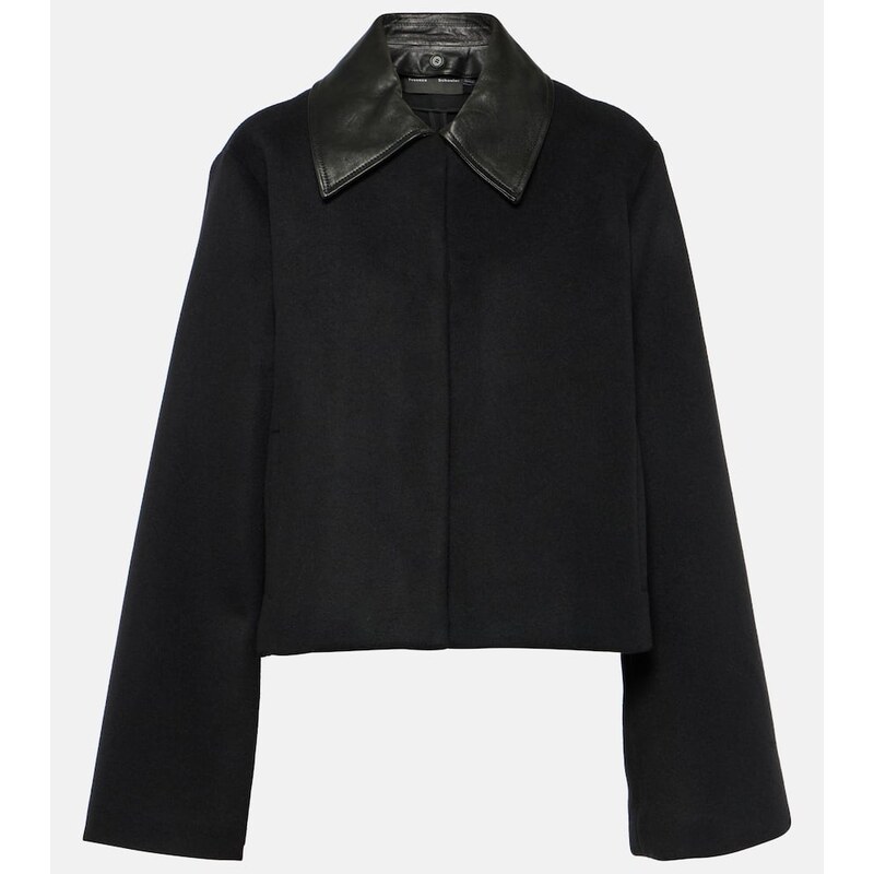 Proenza Schouler Cropped wool-blend jacket