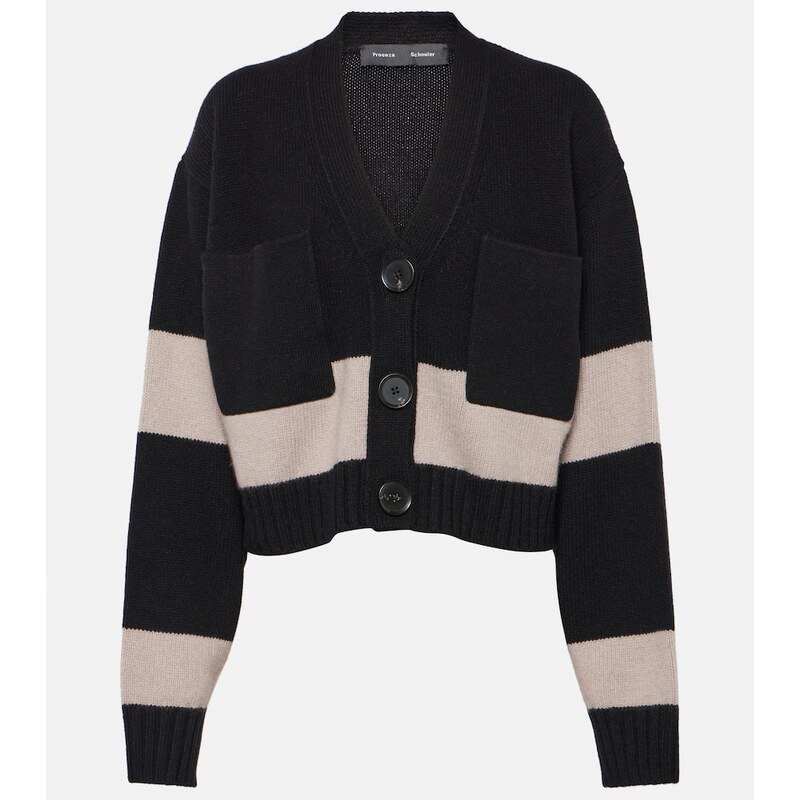 Proenza Schouler Sofia wool and cashmere cropped cardigan
